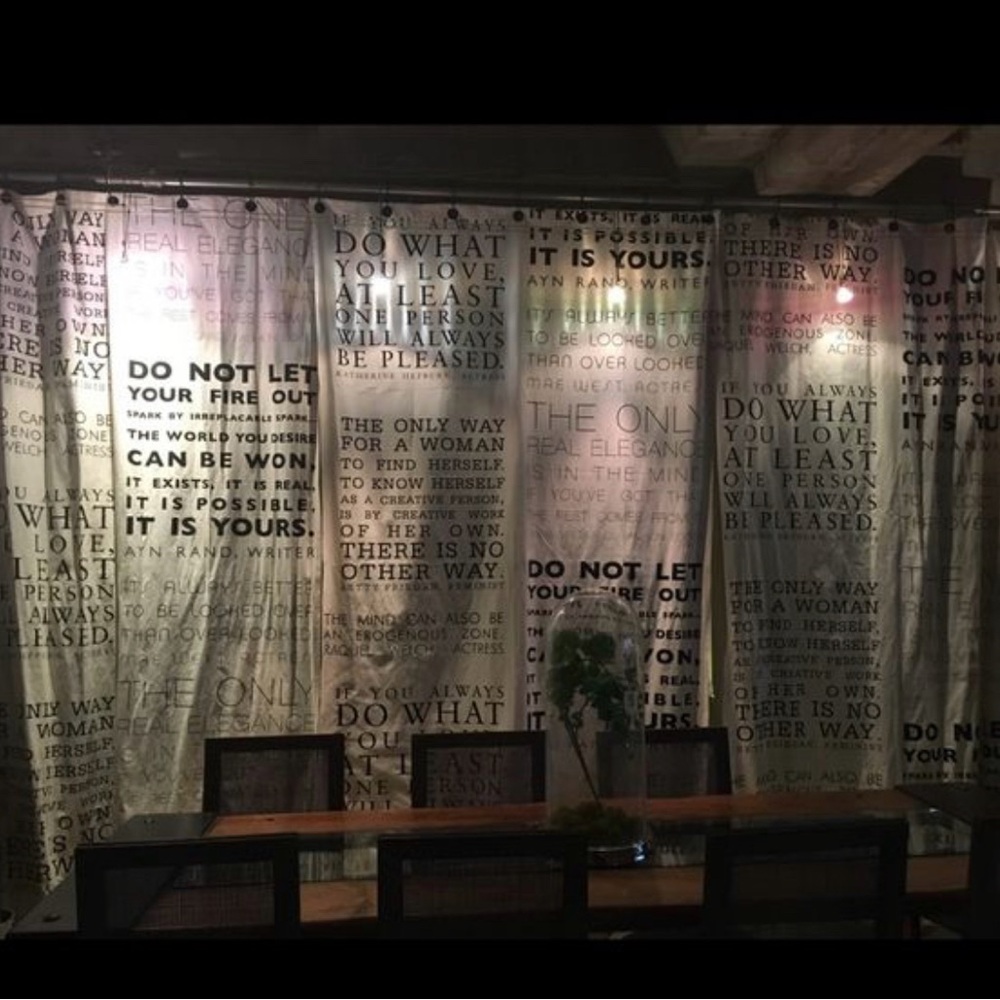 Inspirational Quote Curtains - RARE (set of 3 panels) - Picture 2 of 9